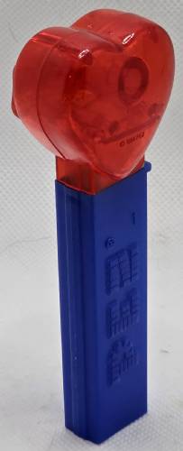 PEZ - Hearts - Crystal Collection - USA Heart - Red Crystal Heart