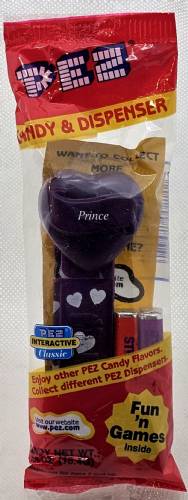 PEZ - Hearts - Valentine - Prince - Italic White on Dark Purple
