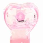 PEZ - Sweet  Nonitalic Black on Crystal Pink on White hearts on pink