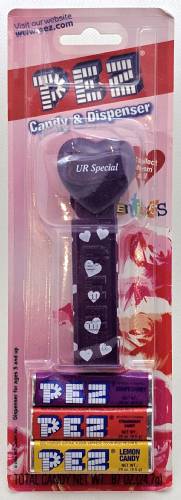 PEZ - Valentine - UR Special - Italic White on Dark Purple