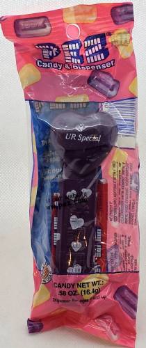 PEZ - Valentine - UR Special - Italic White on Dark Purple