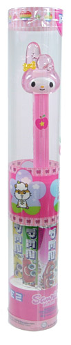 PEZ - Crystal Collection - My Melody - Clear Crystal Pink and White Head