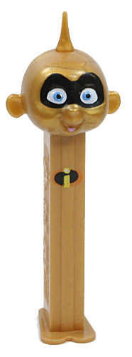 PEZ - Incredibles, The - Incredibles 1 - Jack-Jack - Masked, Gold Head - A