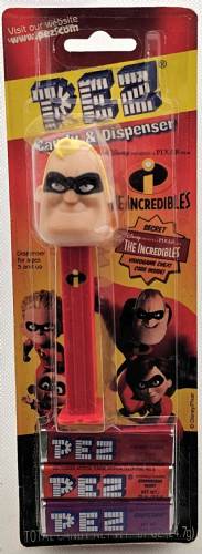 PEZ - Incredibles, The - Incredibles 1 - Mr. Incredible - Masked