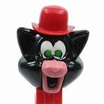 PEZ - Cat with Derby (Puzzy)  Black/Red/Pink