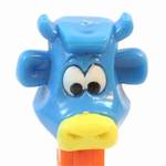 PEZ - Cow A Blue Head, Yellow Nose