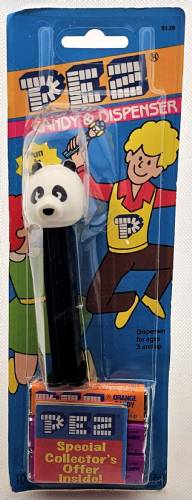 PEZ - Kooky Zoo - Panda - Thick Rounded Ears - B