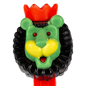 PEZ - Kooky Zoo - Roar the Lion - Black/Light Green/Red