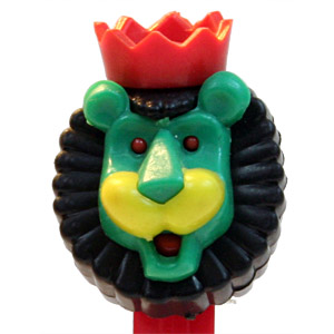 PEZ - Kooky Zoo - Roar the Lion - Black/Turquoise/Red