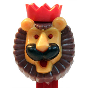 PEZ - Kooky Zoo - Roar the Lion - Brown/Melon/Red