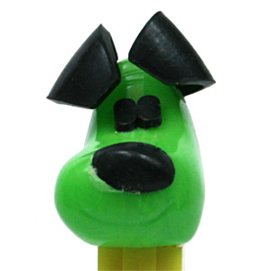 PEZ - Kooky Zoo - Yappy Dog - Green Head