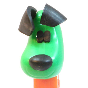 PEZ - Kooky Zoo - Yappy Dog - Light Green Head