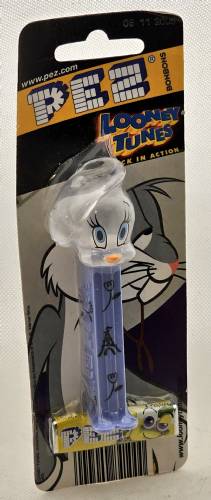 PEZ - Back In Action - Tweety Bird "French Tweety" - Clear Crystal Head