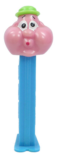PEZ - Miscellaneous - Bubbleman - Pink Face, Green Hat