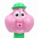 PEZ - Bubbleman  Pink Face, Neon Green Hat