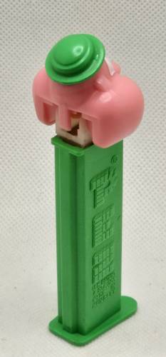 PEZ - PEZ Miscellaneous - Bubbleman - Pink Face, Neon Green Hat