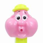 PEZ - Bubbleman  Pink Face, Neon Yellow Hat