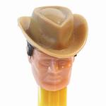 PEZ - Cowboy  Peach Face, Brown Hat