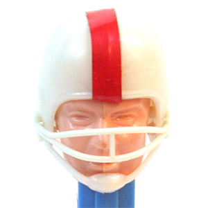 PEZ - Humans - Football Player - White Helmet, Red Stripe