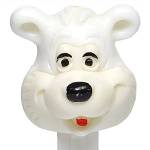 PEZ - Icee Bear  White Head, White Face, No Mark, Carved Eyes