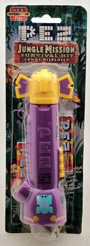 PEZ - PEZ Miscellaneous - Jungle Mission - Yellow and Purple, with Markings