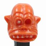 PEZ - One-Eyed Monster  Orange Head, White Eye