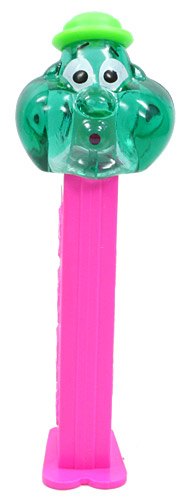 PEZ - Crystal Collection - Bubbleman - Green Crystal Head
