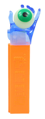 PEZ - Crystal Collection - Psychedelic Eye - Blue Crystal Hand - B