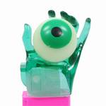 PEZ - Psychedelic Eye B Green Crystal Hand