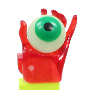 PEZ - Crystal Collection - Psychedelic Eye - Red Crystal Hand - B