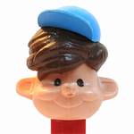 PEZ - Boy with Cap (Pezi)  Brown Hair, Blue Cap