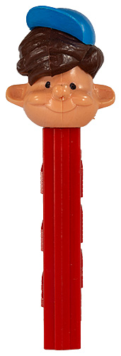 PEZ - PEZ Pals - Boy with Cap (Pezi) - Brown Hair, Blue Cap