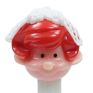 PEZ - PEZ Pals - Bride & Groom - Bride - Pink Head, Red Hair - B