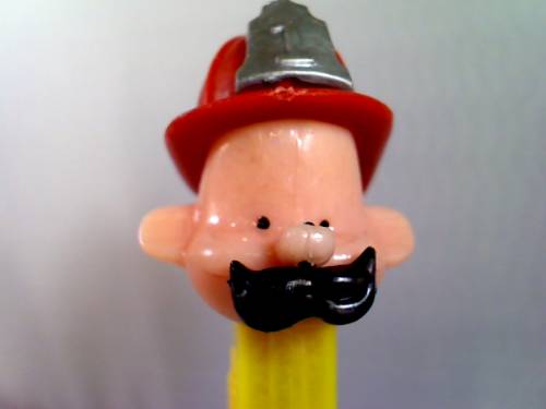 PEZ - PEZ Pals - Fireman - With Moustache