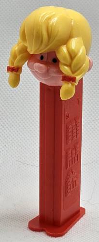 PEZ - PEZ Pals - Girl - Yellow Hair, No Extra Holes