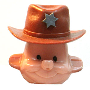 PEZ - PEZ Pals - Sheriff - Light Brown Hat
