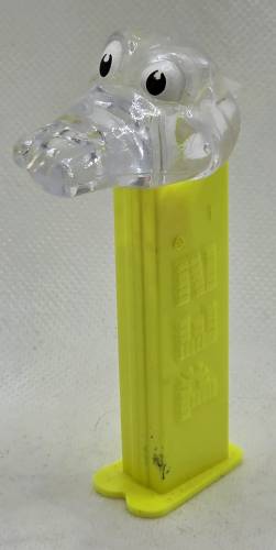 PEZ - Crystal Collection - Crocodile - Clear Crystal Head