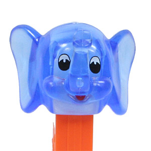 PEZ - Advertising Dispenser - Elephant Maximare - Blue Crystal Head