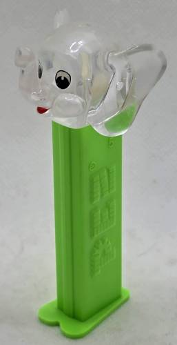 PEZ - Crystal Collection - Elephant - Clear Crystal Head