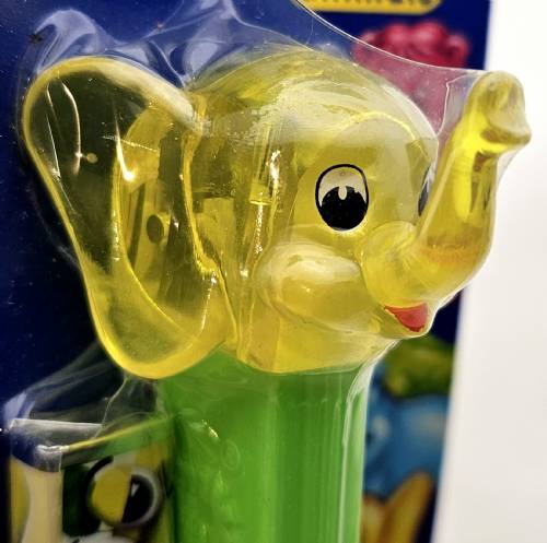 PEZ - Crystal Collection - Elephant - Yellow Crystal Head