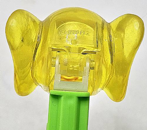PEZ - Crystal Collection - Elephant - Yellow Crystal Head
