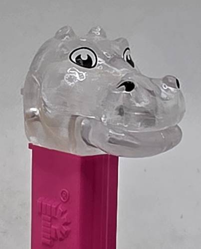 PEZ - Crystal Collection - Hippo - Clear Crystal Head