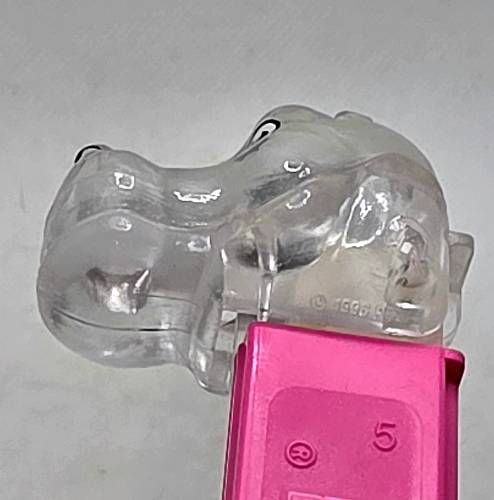 PEZ - Crystal Collection - Hippo - Clear Crystal Head