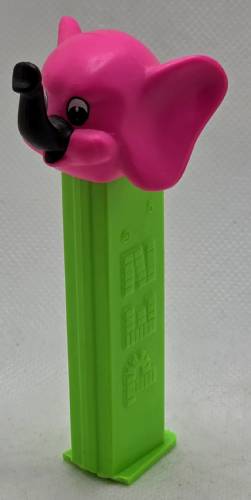 PEZ - Safari Animals - Misfits - Elephant - Pink Head