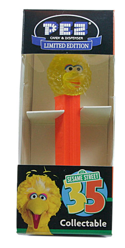 PEZ - Sesame Street - Big Bird - Yellow Crystal Head