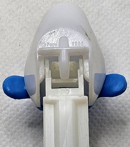 PEZ - Smurfs - Series A - Smurf - White Hat, No Tongue - A