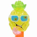PEZ - Sour Pineapple  Yellow Crystal Head