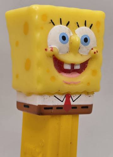 © Bryan Whalen PEZ - SpongeBob SquarePants - SpongeBob in Shirt - yellow head, full shirt - A