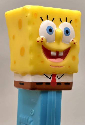 © Bryan Whalen PEZ - SpongeBob SquarePants - SpongeBob in Shirt - yellow head, full shirt - A