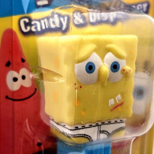 Lot Of 3 PEZ Dispenser Spongebob Squarepants In Underpants One Squidward